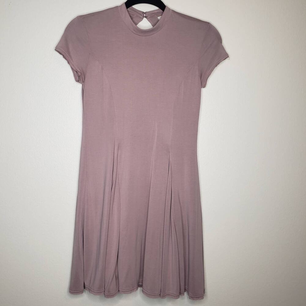 Silence + Noise| Violetta Mock Neck Mini Dress